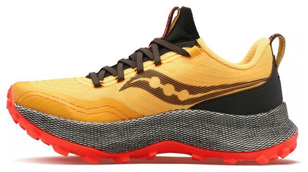 Saucony Endorphin Trail Yellow Red Men&#39;s Trail Running Shoes