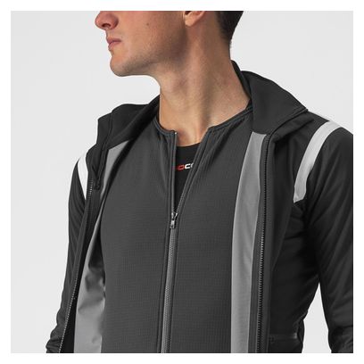 Castelli ALPHA RoS 2 Long Sleeve Jacket Black/White/Grey