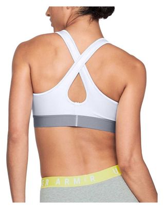 Under Armour Armour Mid Crossback Sports Bra White