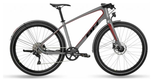 Prodotto ricondizionato - Bicicletta da città sportiva BH Oxford Lite Shimano Deore 10V 700mm Grigio / Rosso 2021
