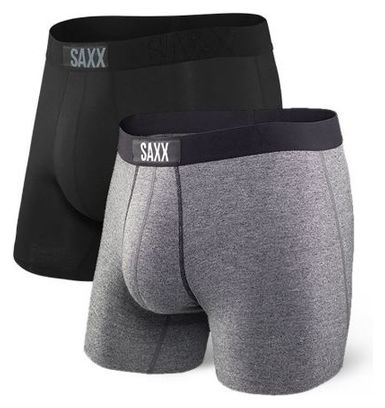 Saxx Boxers (Pack de 2) Vibe Negro Gris