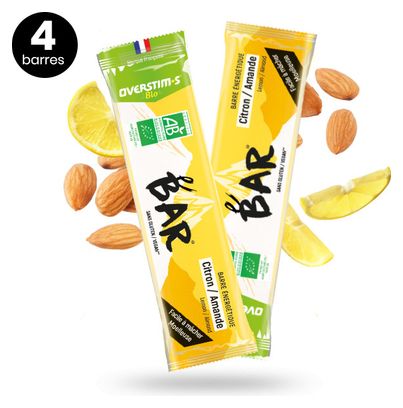 2+1 Overstims E-Bar BIO Energy Bars Lemon Almond 32 g