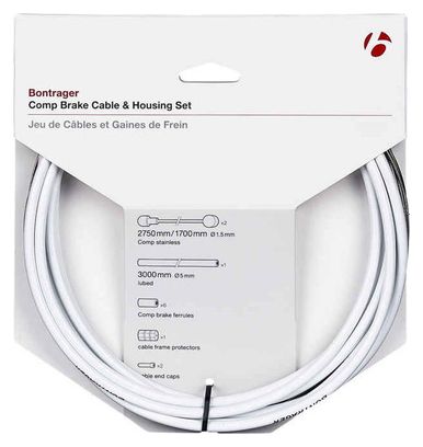 Bontrager Comp Brake Cable/Housing Set 5mm White