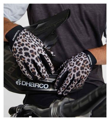 Dharco Leopard Gloves Black/Beige
