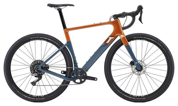 Gravel Bike 3T Exploro Max Shimano GRX 11V 650b Gris Bleu Orange 2022