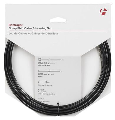 Bontrager Comp Shift Cable/Housing Set 4mm Black