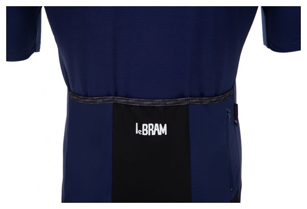 LeBram Allos Short Sleeve Jersey Blue Slim Fit