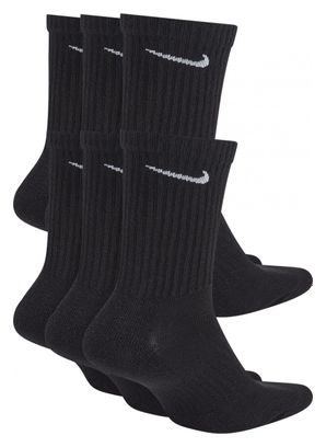 Nike Everyday Cushioned Socks (x6) Black Unisex