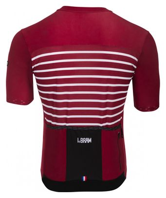 LeBram Ventoux Short Sleeve Jersey Bordeaux Slim Fit