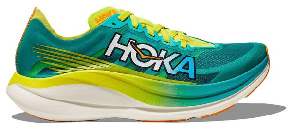 Hoka Rocket X 2 Blue Green Yellow Unisex Running Shoes