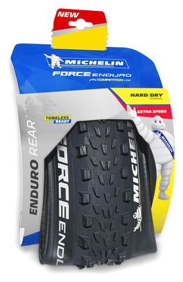 Michelin Force Enduro Competition Line 27.5 MTB Neumático Tubeless Ready Plegado por gravedad Escudo Gum-X E-Bike