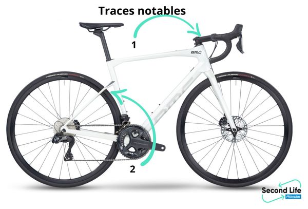 Produit Reconditionné - Vélo de Route BMC Roadmachine Three Shimano Ultegra Di2 12V 700 mm Blanc Metallic Off-White 2023