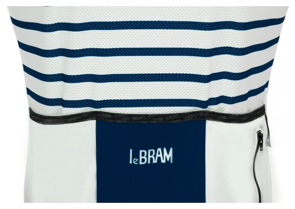 LeBram Ventoux Short Sleeve Jersey White Blue Slim Fit