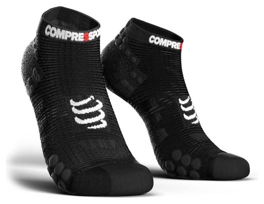 Compressport ProRacing V3.0 Ejecutar Smart Socks Low Cut Black