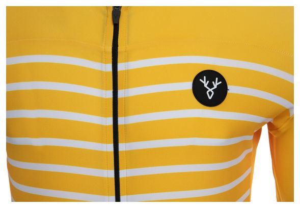 LeBram Ventoux Short Sleeve Jersey Yellow Slim Fit