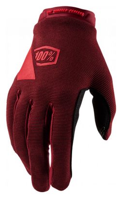 100% Ridecamp Womens Glove Brick