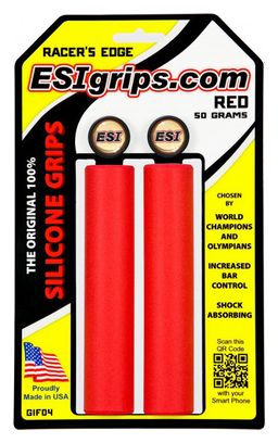 ESI Racers Edge 30mm Grips - Red