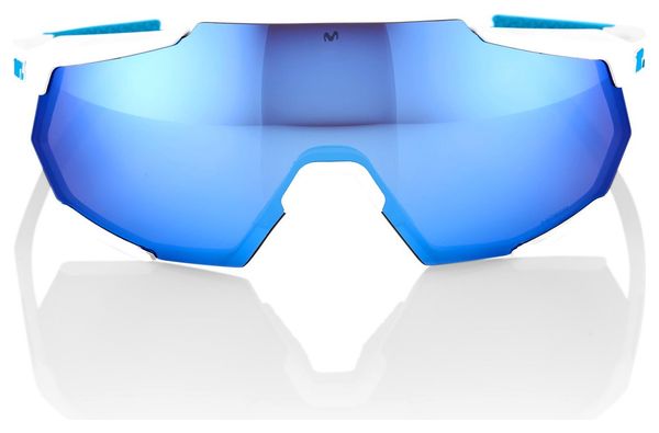 Gafas de sol 100% Racetrap Movistar Team Blanco / Azul Hiper