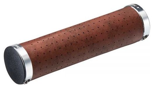 Grips Ritchey Classic Locking Cuir Synthétique Marron 130mm