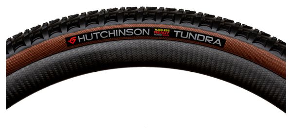 Hutchinson Tundra 700mm Tubeless Ready Hardskin Blando Bi-Compuesto Beige Sidewalls Tan