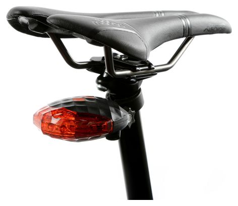 MSC BIKES Rear Bicycle Light with Laser Black