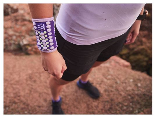 Sponge Bracelet Sweatbands 3D.Dots Purple Unisex