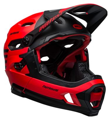 Casco Bell Super DH Mips con Mentonera Extraible Negro / Rojo 2021