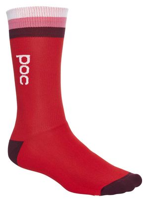 Poc Essential Mid Length Socks Prismane Multi Red
