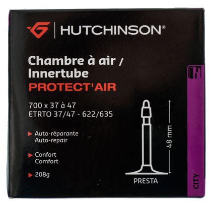 HUTCHINSON Inner Tube PROTECT'AIR 700 x 37 à 47mm Presta 48mm