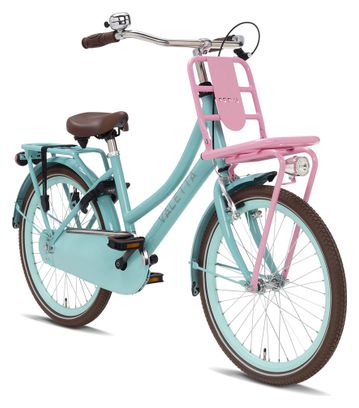 Vélo Enfant Valetta Cargo - Filles - 22 pouces - Turquoise / Rose