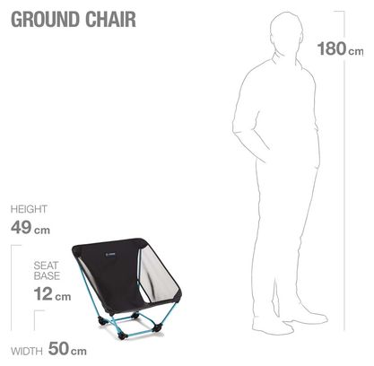 Chaise Pliante Ultralight Helinox Ground Chair Noir