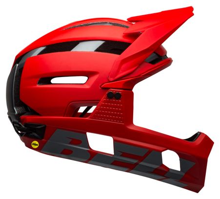 BELL Super Air R Mips Red 2021 Helm mit abnehmbarem Kinnschutz