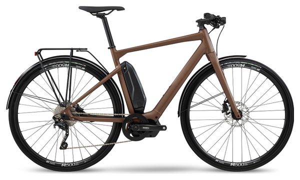 BMC Alpenchallenge AMP AL City Four Electric Fitness City Bike Shimano Deore 10S 418 Wh 700 mm Earth Brown 2021