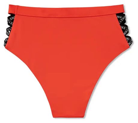 Nike Swim Cheeky Slip Bikini a vita alta arancione