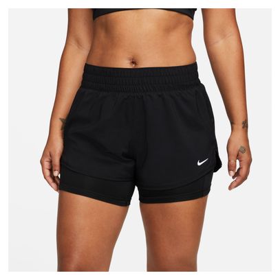 Short 2-en-1 Nike Dri-Fit One 3in Femme Noir