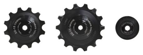 Roulette de dérailleur Enduro Bearings Jockey wheel set XD-15-SRAM Eagle-Black