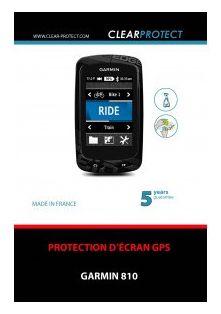 Protección de pantalla CLEARPROTECT GARMIN 810