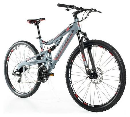 VTT Tout-Suspendu Moma Bikes Equinox 29'' Shimano 24V Argent