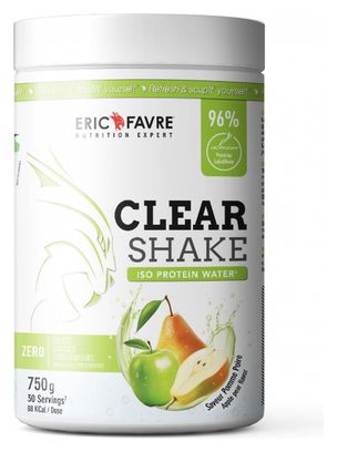 Boisson protéinée Eric Favre Clear Shake Isolate Protein Water 750g Pomme / Poire