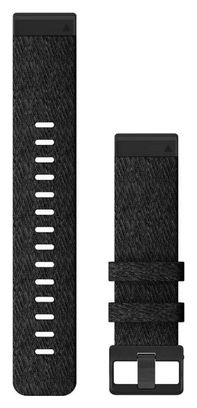 Bracelet Nylon Garmin QuickFit 22 mm Noir Chiné