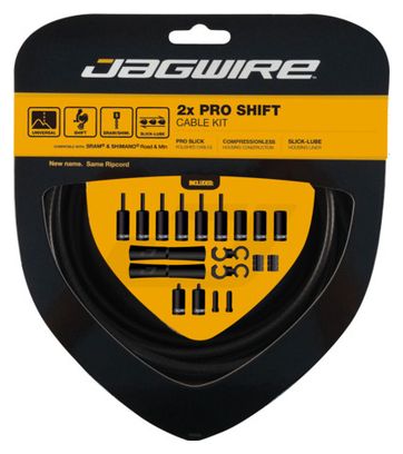 Jagwire 2x Pro Shift Kit Stealth Negro