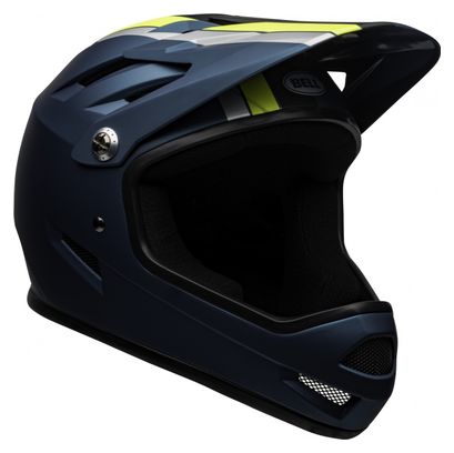 Bell Sanction Full Face Helmet Blue Yellow 2021