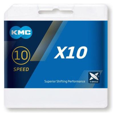 KMC X10 Chain 114 Links 10S Black/Silver