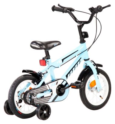 vidaXL Vélo pour enfants 12 pouces Noir et bleu