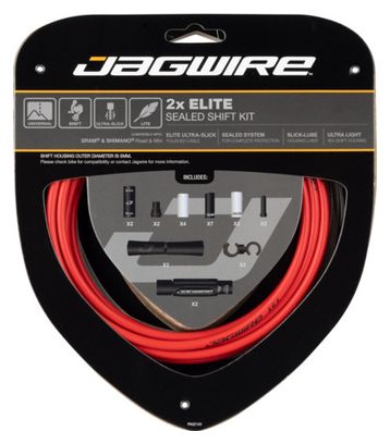 Kit de cambio sellado Jagwire 2x Elite rojo