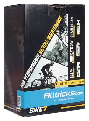 Pack Entretien Alltricks Bike7 Clean / Chain Clean / Lubrificate Dry 500ml