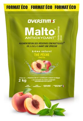 OVERSTIMS Malto Antioxydant Thé Pêche 2kg