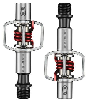 CRANKBROTHERS Pair of EGG BEATER 1 Pedals Silver/Red