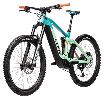 Cube Stereo Hybrid 160 HPC SL 625 Electric Full Suspension MTB Sram NX Eagle 12S 625 Wh 27.5'' Pacific Teal 2021