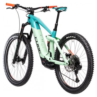Cube Stereo Hybrid 160 HPC SL 625 Electric Full Suspension MTB Sram NX Eagle 12S 625 Wh 27.5'' Pacific Teal 2021